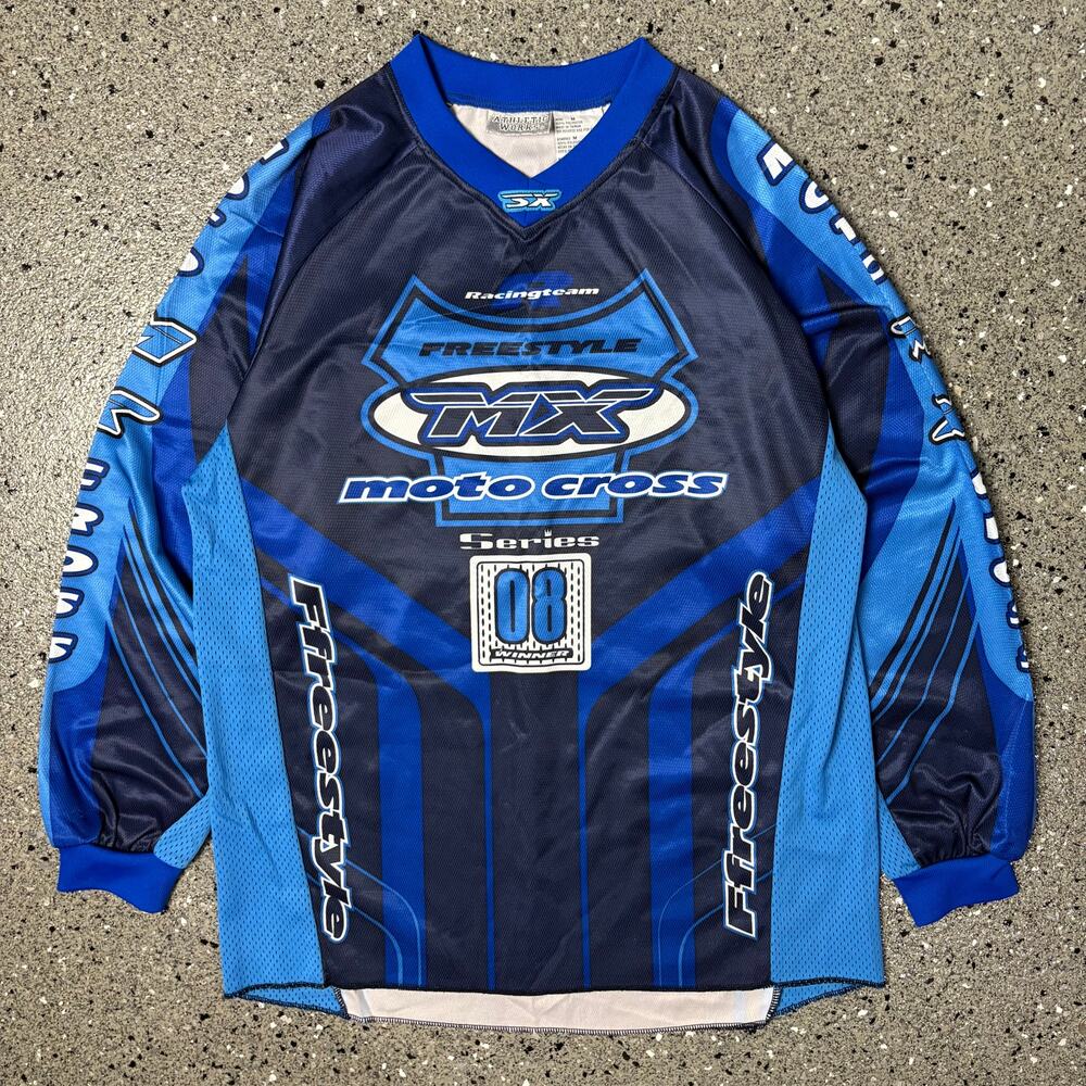 Vintage Y2k Athletic Works Motocross Jersey